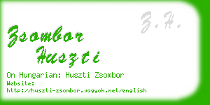 zsombor huszti business card